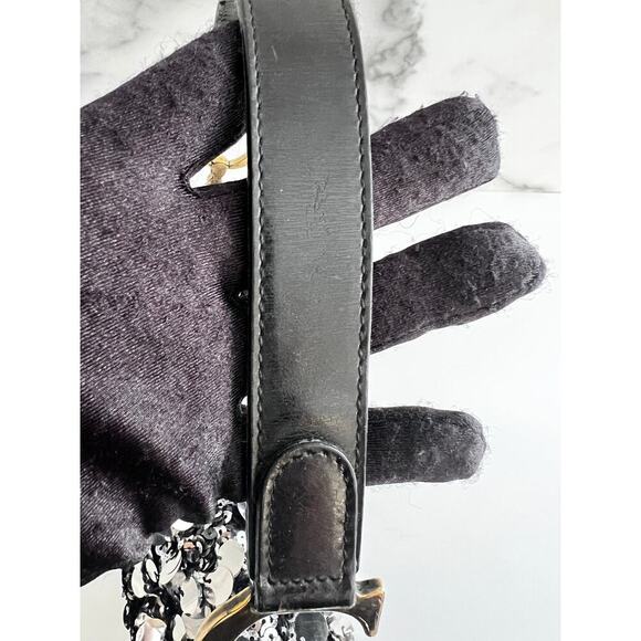 Dior silver sequin saddle bag - Picture 7 of 9